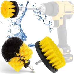 Szczotki sprzątajace, czyszczące na wiertarkę 3 szt